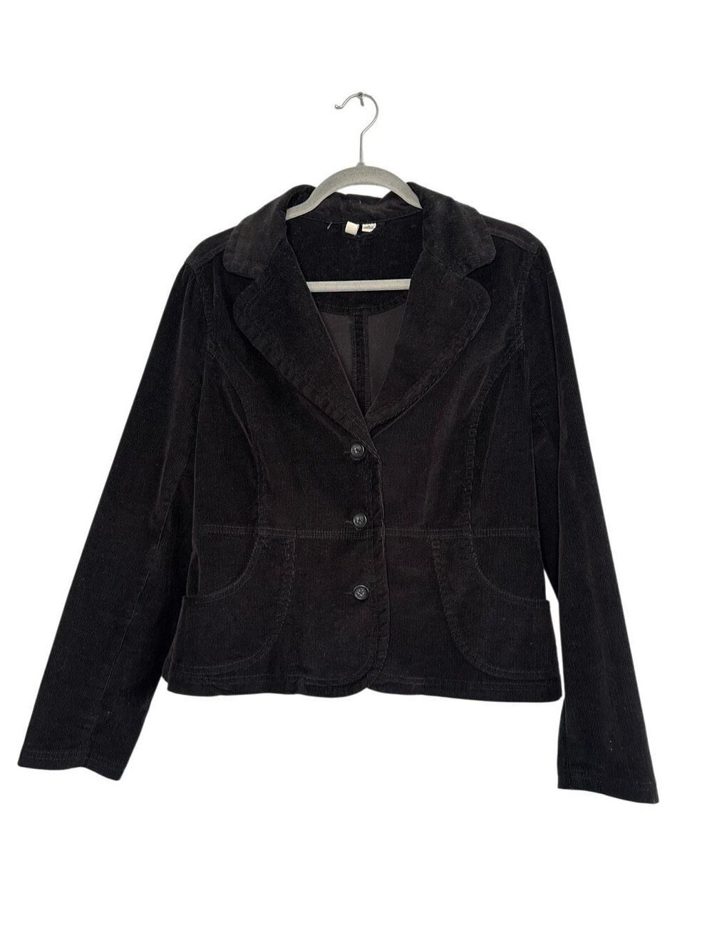 vintage st. john’s bay petite stretch corduroy brown blazer jacket women’s LP